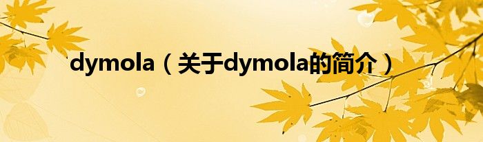 dymola（關(guān)于dymola的簡介）