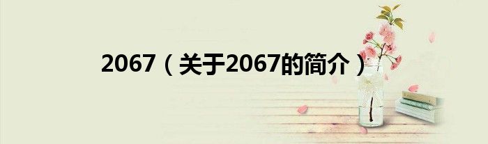 2067（關(guān)于2067的簡介）