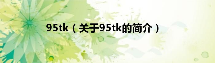 95tk（關于95tk的簡介）