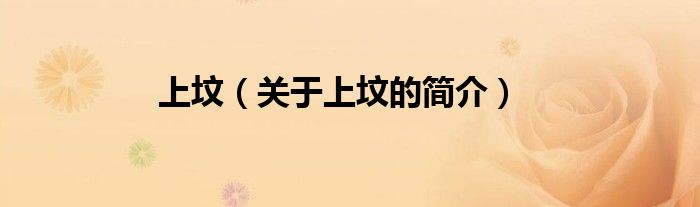 上墳（關(guān)于上墳的簡(jiǎn)介）