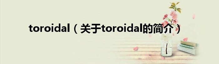 toroidal（關(guān)于toroidal的簡(jiǎn)介）