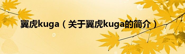 翼虎kuga（關(guān)于翼虎kuga的簡(jiǎn)介）