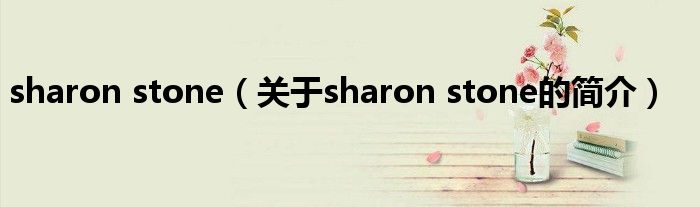 sharon stone（關(guān)于sharon stone的簡(jiǎn)介）