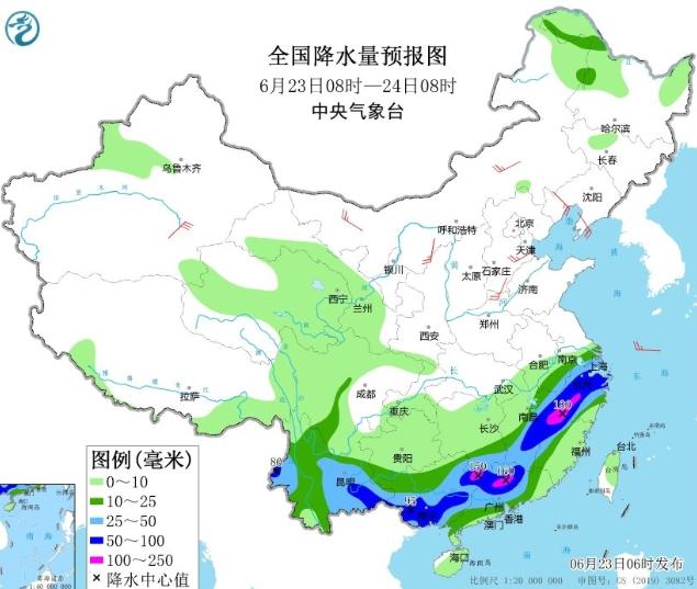 江南華南迎來大范圍持續(xù)性強降水，華北黃淮高溫持續(xù)